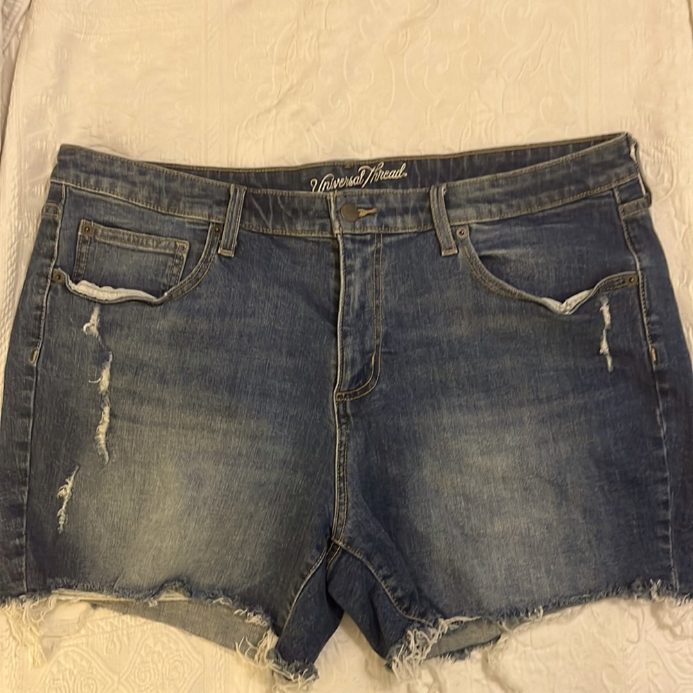 Distressed Jean Shorts.